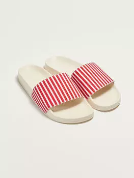 Полосатые женские тапочки с одной полосой LCW Steps