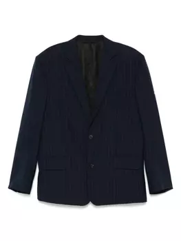 Полосатый блейзер Balenciaga, синий