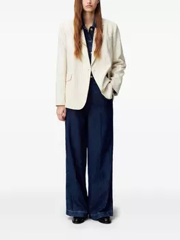 Полосатый блейзер Claudie Pierlot, нейтральный цвет