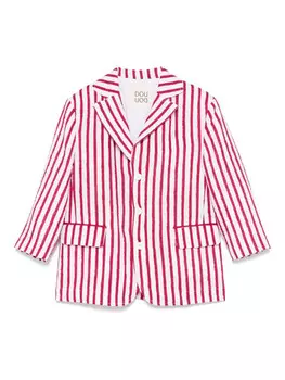 Полосатый блейзер Douuod Kids, белый
