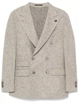 Полосатый блейзер Gabriele Pasini, серый