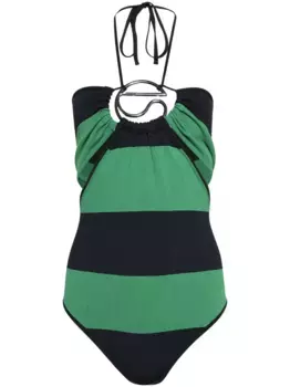 Полосатый боди COPERNI, зеленый