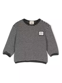 Полосатый джемпер Douuod Kids, серый