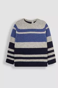 Полосатый джемпер Jojo Maman Bb, синий