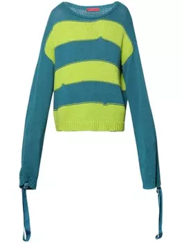 Полосатый джемпер MEMBERS OF THE RAGE, зеленый