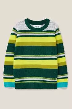 Полосатый джемпер White Stuff, зеленый