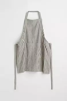 Полосатый фартук H&M, серый