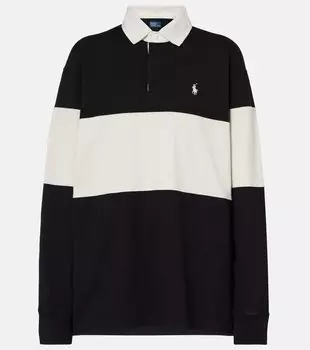 Полосатый хлопковый поло-свитер Polo Ralph Lauren, Polo Black/Deckwash White