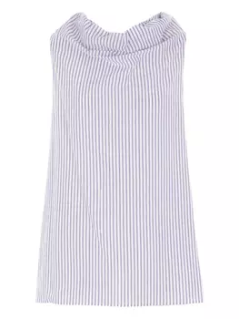 Полосатый хлопковый жилет Dusan, синий