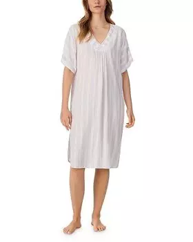 Полосатый кафтан-ночнушка Eileen West, белый