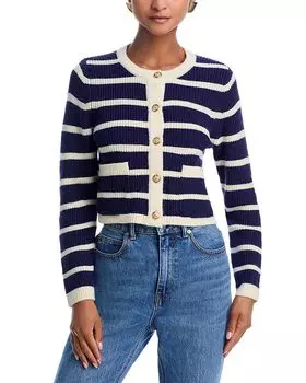 Полосатый кардиган AQUA, синий