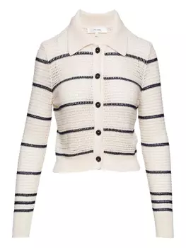 Полосатый кардиган FRAME, нейтральный