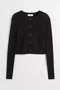 Полосатый кардиган H&amp;M, черный