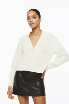 Полосатый кардиган H&amp;M, сливочный