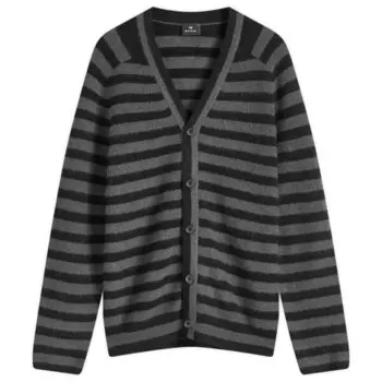 Полосатый кардиган Paul Smith, черный