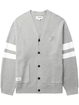 Полосатый кардиган с логотипом CHOCOOLATE, серый