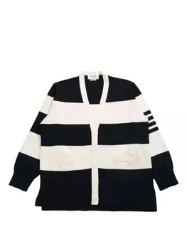 Полосатый кардиган Thom Browne, синий