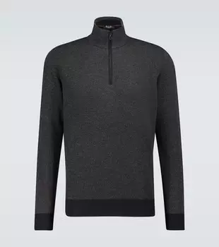 Полосатый кашемировый свитер Roadster Loro Piana, серый