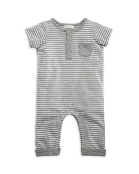 Полосатый комбинезон для мальчиков – детский Bloomie's Baby, цвет Gray