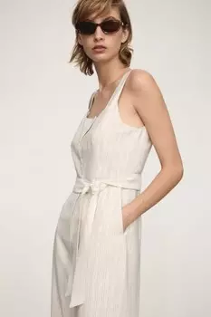 Полосатый комбинезон Лолы Mango, кремовый