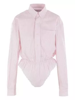 Полосатый комбинезон Vaquera, розовый