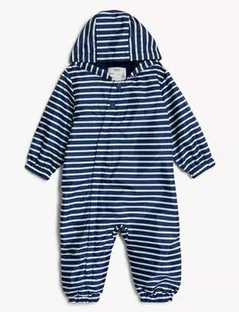 Полосатый костюм-лужа с капюшоном (0–3 года) Marks & Spencer