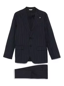 Полосатый костюм Manuel Ritz, синий
