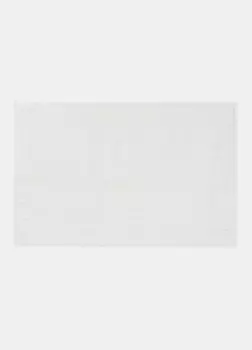 Полосатый ковер из чистого жаккардового хлопка Croff, белый