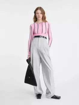 Полосатый мини-кардиган Спьяджа Jacquemus, мульти-розовый