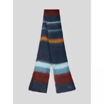 ПОЛОСАТЫЙ МОХЕРОВЫЙ ШАРФ ETRO, синий