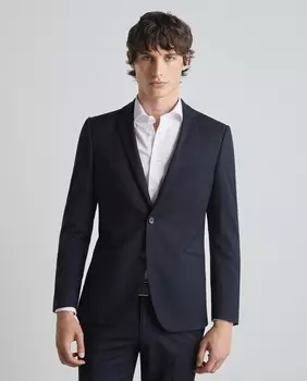 Полосатый мужской пиджак Easy Wear, синий