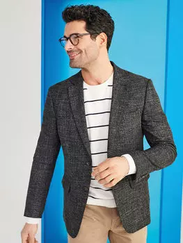 Полосатый мужской свитер с круглым вырезом и длинными рукавами LCWAIKIKI Classic