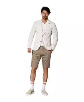 Полосатый пиджак из сирсакера Mason'S, бежевый