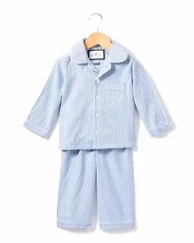 Полосатый пижамный комплект для девочки из 2 предметов, размер 6M-14 Petite Plume