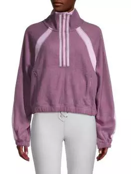 Полосатый пуловер so fly с молнией до половины Free People Boysenberry