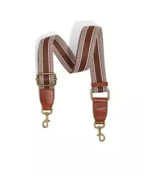 Полосатый ремешок Web Strap American Leather Co., коричневый