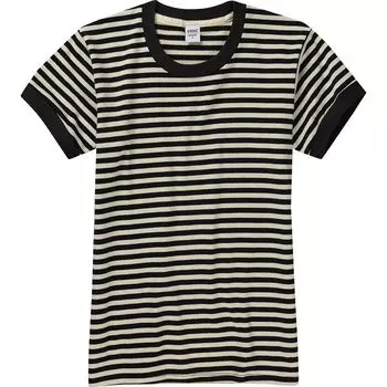 Полосатый рингер футболка с коротким рукавом Stoic, черный