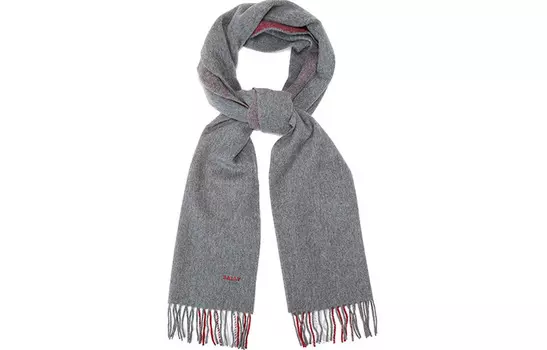 Полосатый шарф BALLY, Gray Red