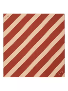 Полосатый шарф Burberry, красный