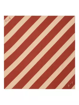 Полосатый шарф Burberry, красный