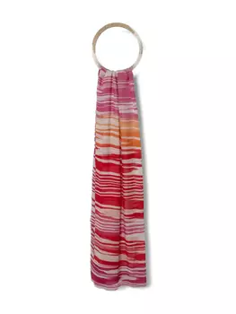 Полосатый шарф Missoni, красный
