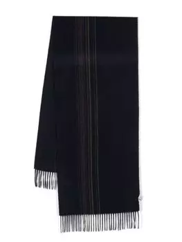 Полосатый шарф с бахромой Paul Smith, синий