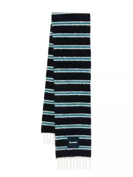 Полосатый шарф Sunnei, синий