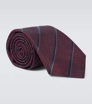 Полосатый шелковый галстук Canali