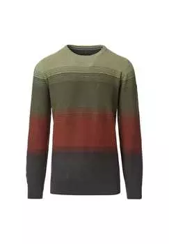 Полосатый свитер Casamoda, зеленый