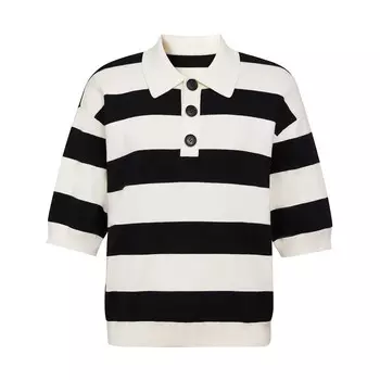 Полосатый свитер Deep Breath женский, черно-белый