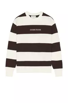 Полосатый свитер Guess Jeans, белый