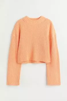 Полосатый свитер H&amp;M, апельсин