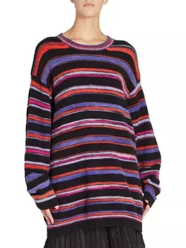 Полосатый свитер jaquelin Dries Van Noten Lilac