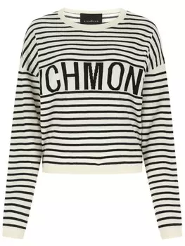 Полосатый свитер John Richmond, белый